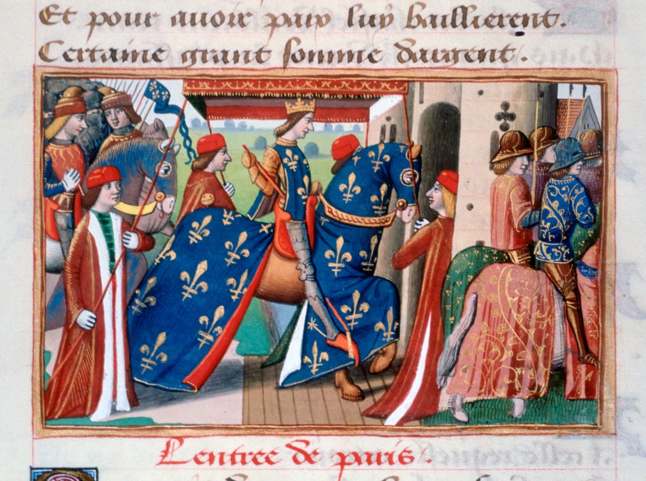 Entrada de Carlos VII na cidade de Paris, 12 de novembro de 1437, c1484 de Unbekannt
