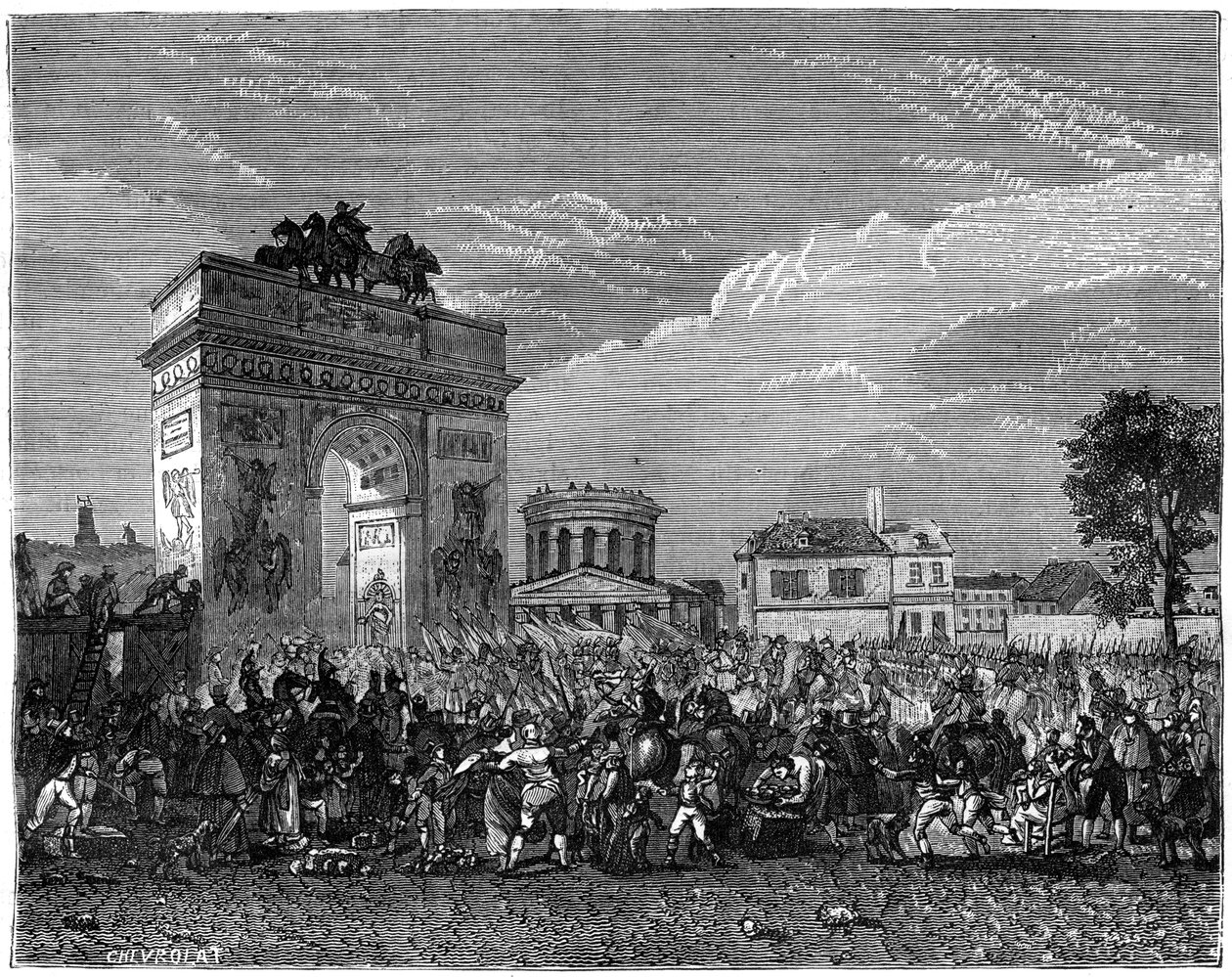 Entrada da Guarda Nacional em Paris, após a campanha da Prússia, 1807 1882-1884 de Unbekannt