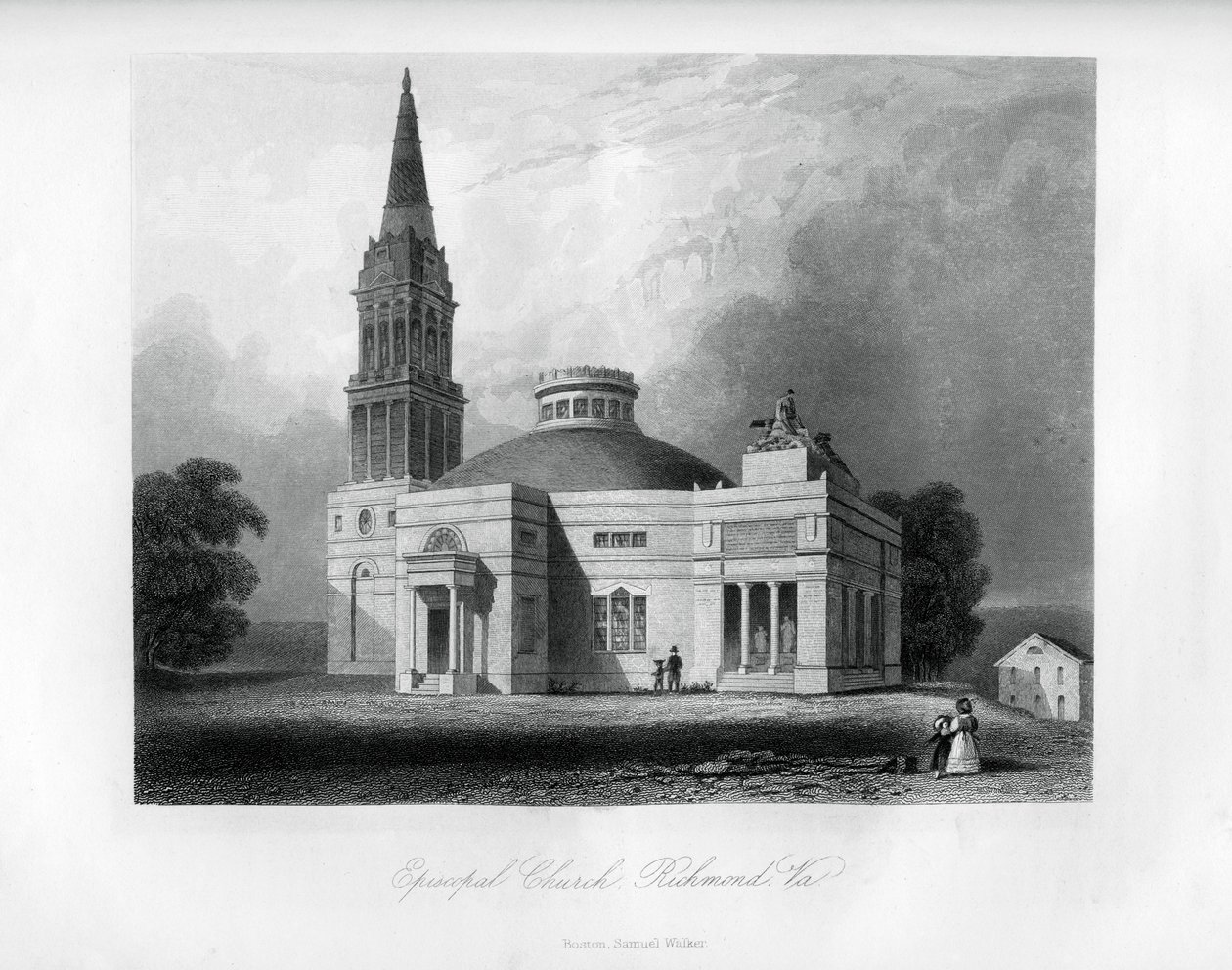 Igreja Episcopal, Richmond, Virgínia, EUA, 1855 de Unbekannt