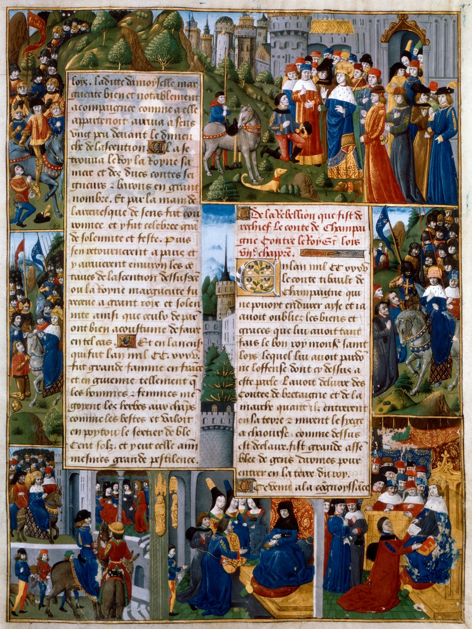Episódios da rebelião de Thibaut de Champagne, século XV de Unbekannt