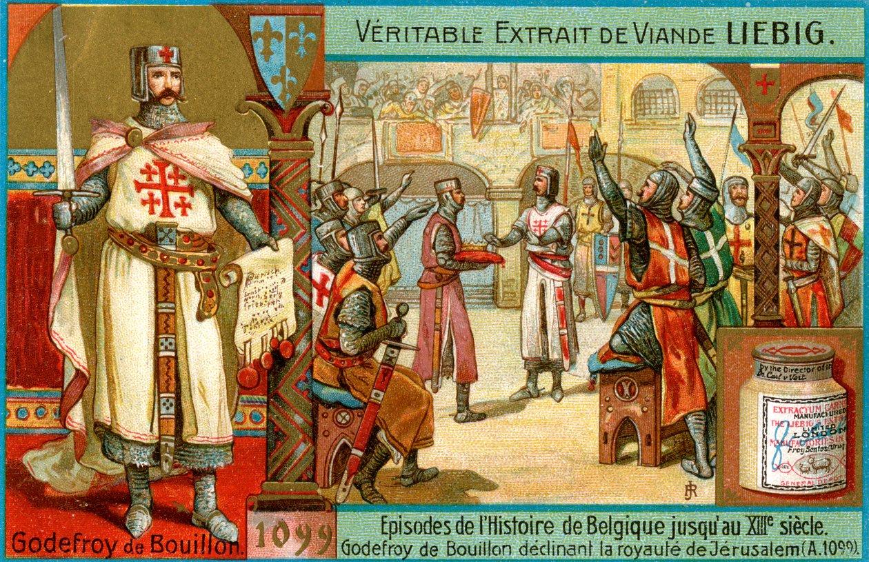 Episódios da história da Bélgica até o século XIII: Godfrey of Bouillon, c1900 de Unbekannt