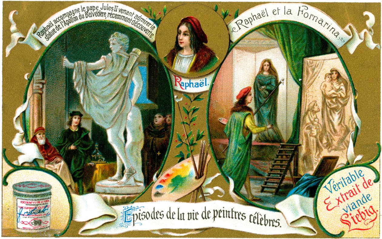 Episódios da vida de pintores famosos: Raphael, c1900 de Unbekannt