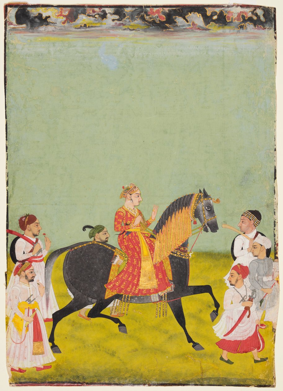 Cavaleiro Raj Singh II, filho de Pratap Singh r. 1752-55, c. 1760 de Unbekannt