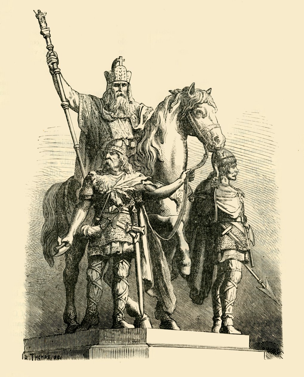 Estátua Equestre de Carlos Magno, Paris, 1890. de Unbekannt