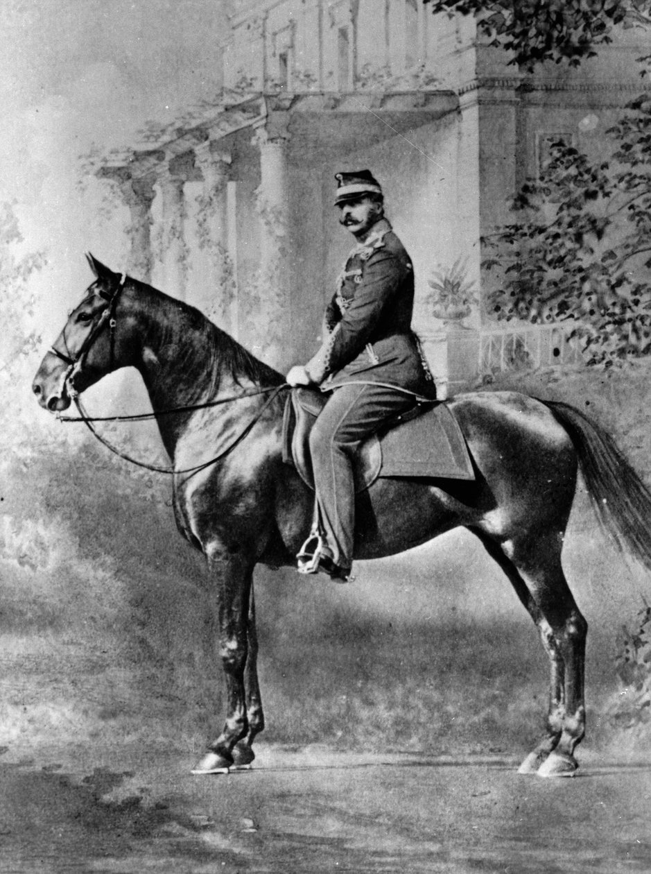 Retrato equestre do czar Alexandre II da Rússia, c1861-c1865 de Unbekannt