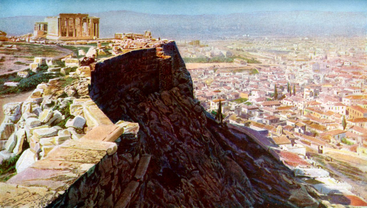 Erechtheion, Atenas, Grécia, c1924 de Unbekannt