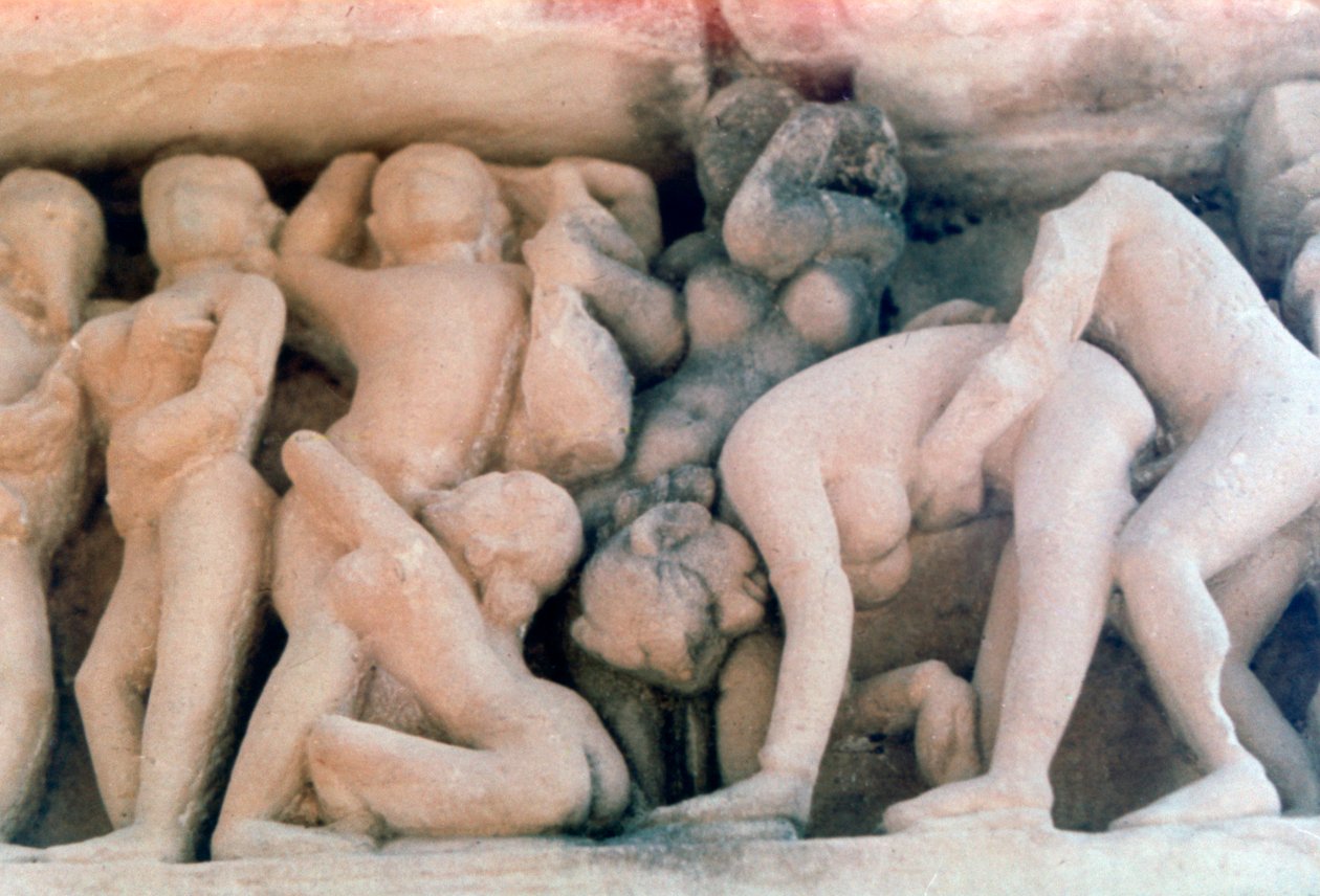 Escultura Erótica, Khajuraho, Índia. c950-1050. século 20 de Unbekannt
