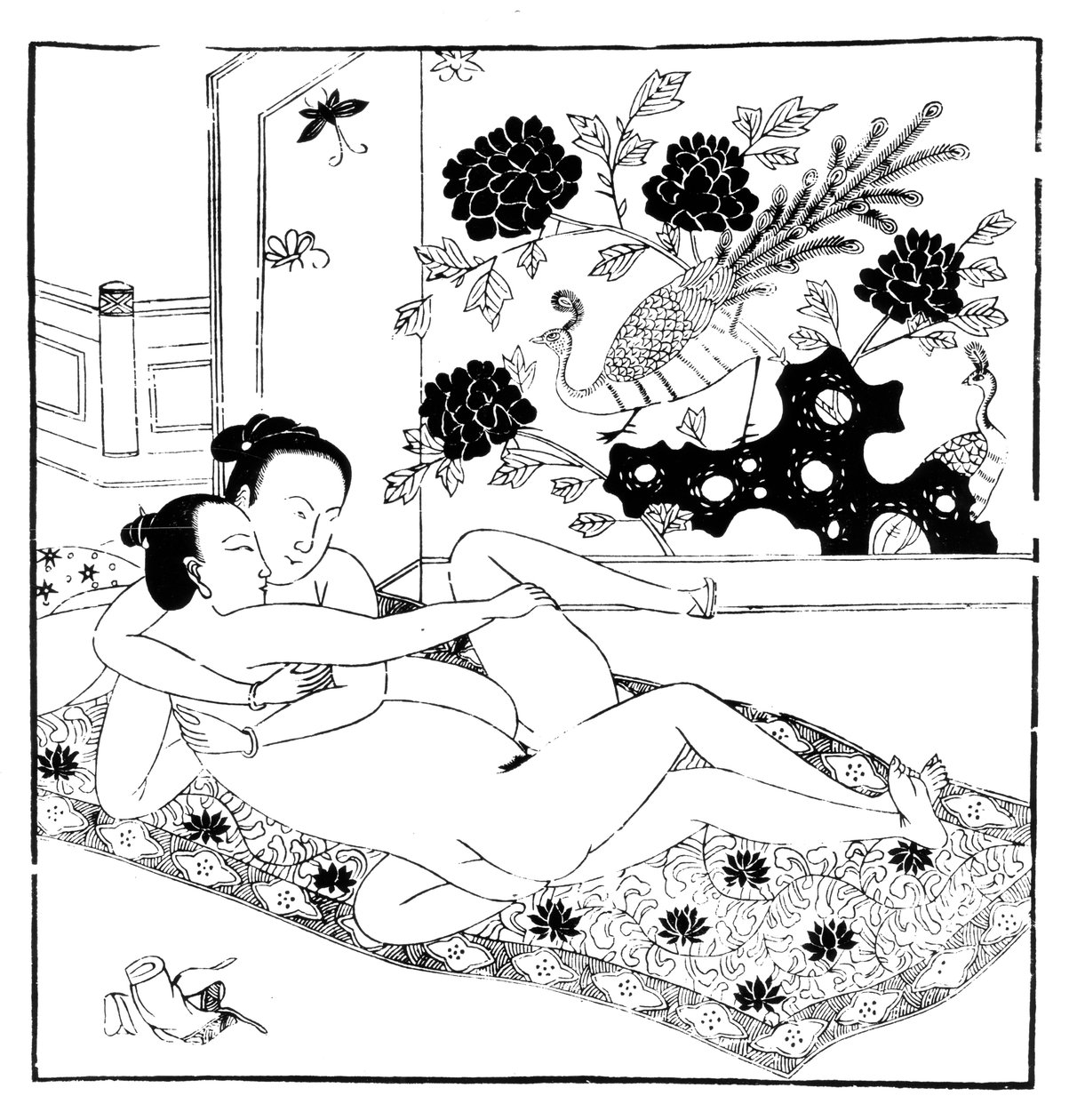 Gravura erótica, chinesa de Unbekannt