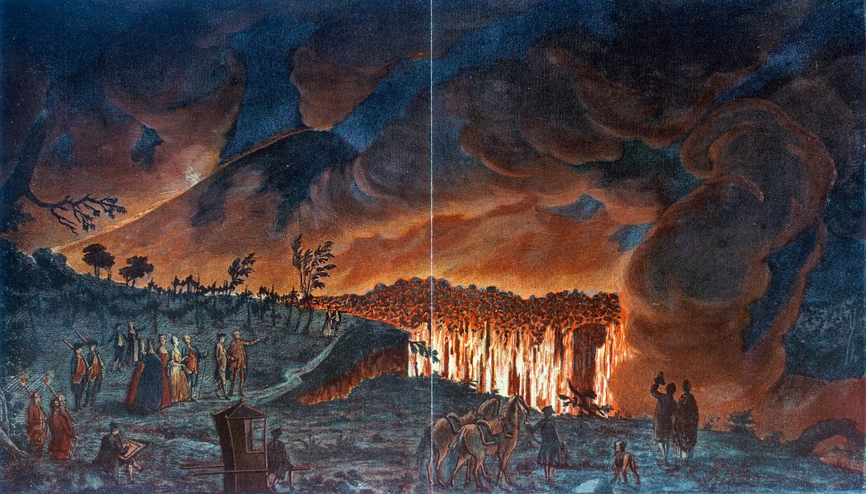 Erupção do Vesúvio, 1776 de Unbekannt
