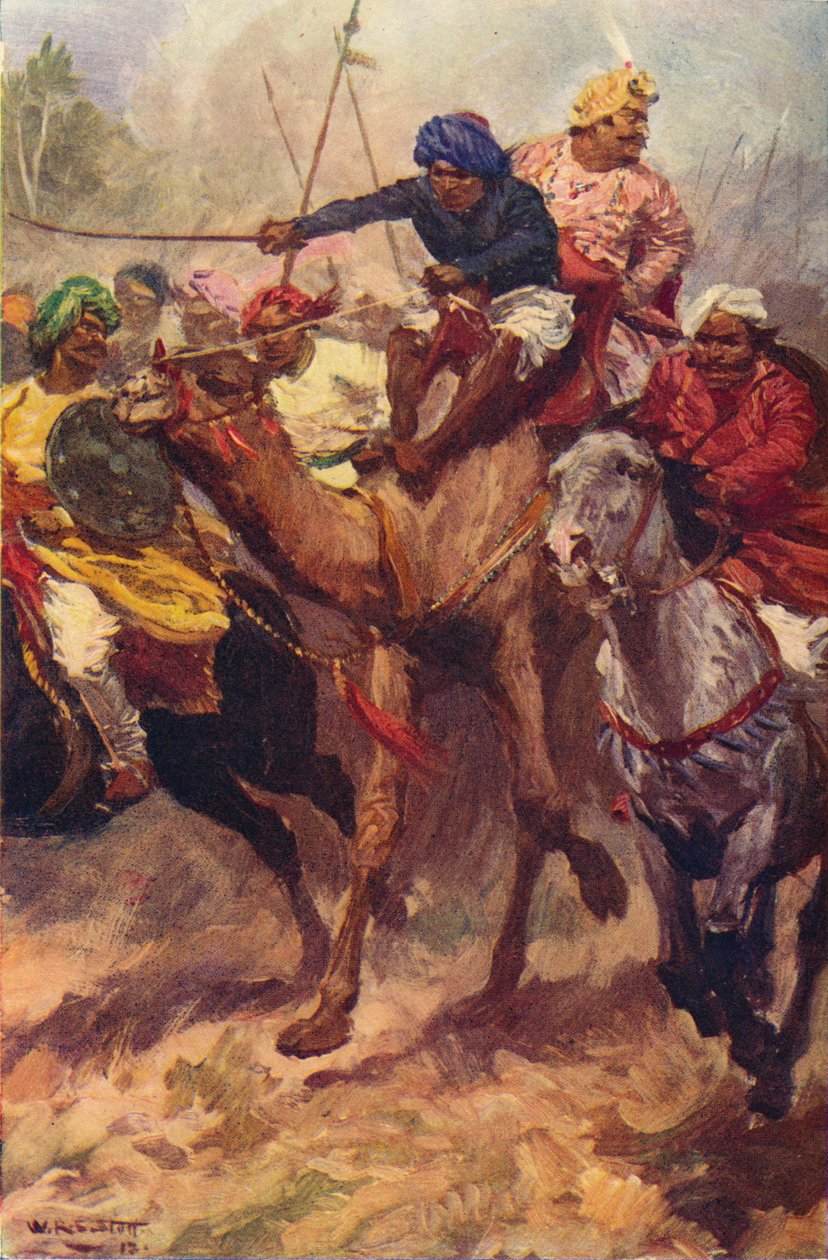 Fuga de Suraja Dowla de Plassey, 1757 c1912 de Unbekannt