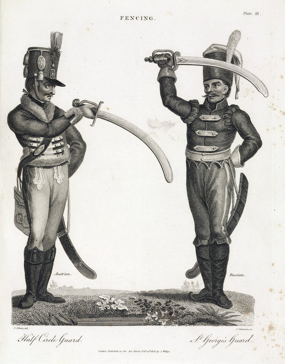 Esgrima: guarda meio círculo e Gardre de Saint Georges de Unbekannt