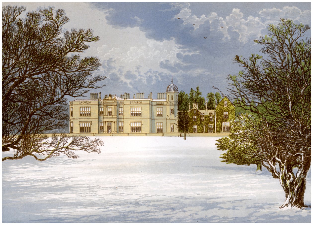 Eshton Hall, Yorkshire, casa do Barão Wilson, c1880 de Unbekannt