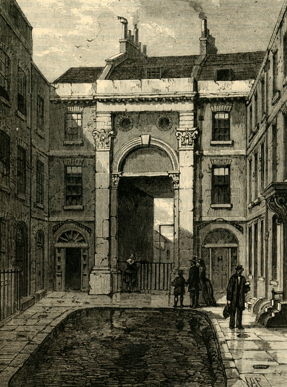 Porta de água de Essex, rua de Essex, costa, 1881. de Unbekannt