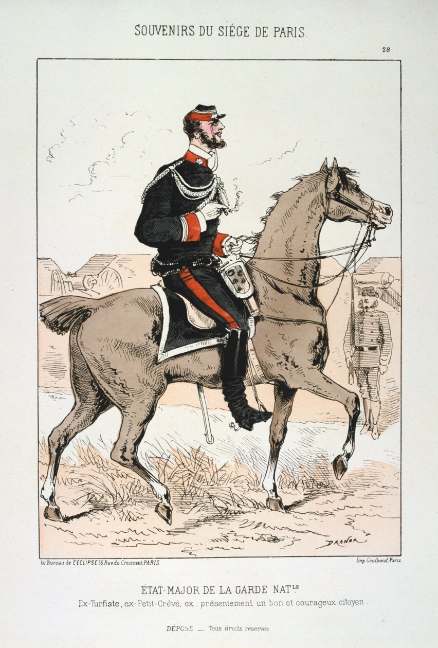 Estado-Maior da Guarda Nacional, Cerco a Paris, Guerra Franco-Prussiana, 1870-1871. de Unbekannt