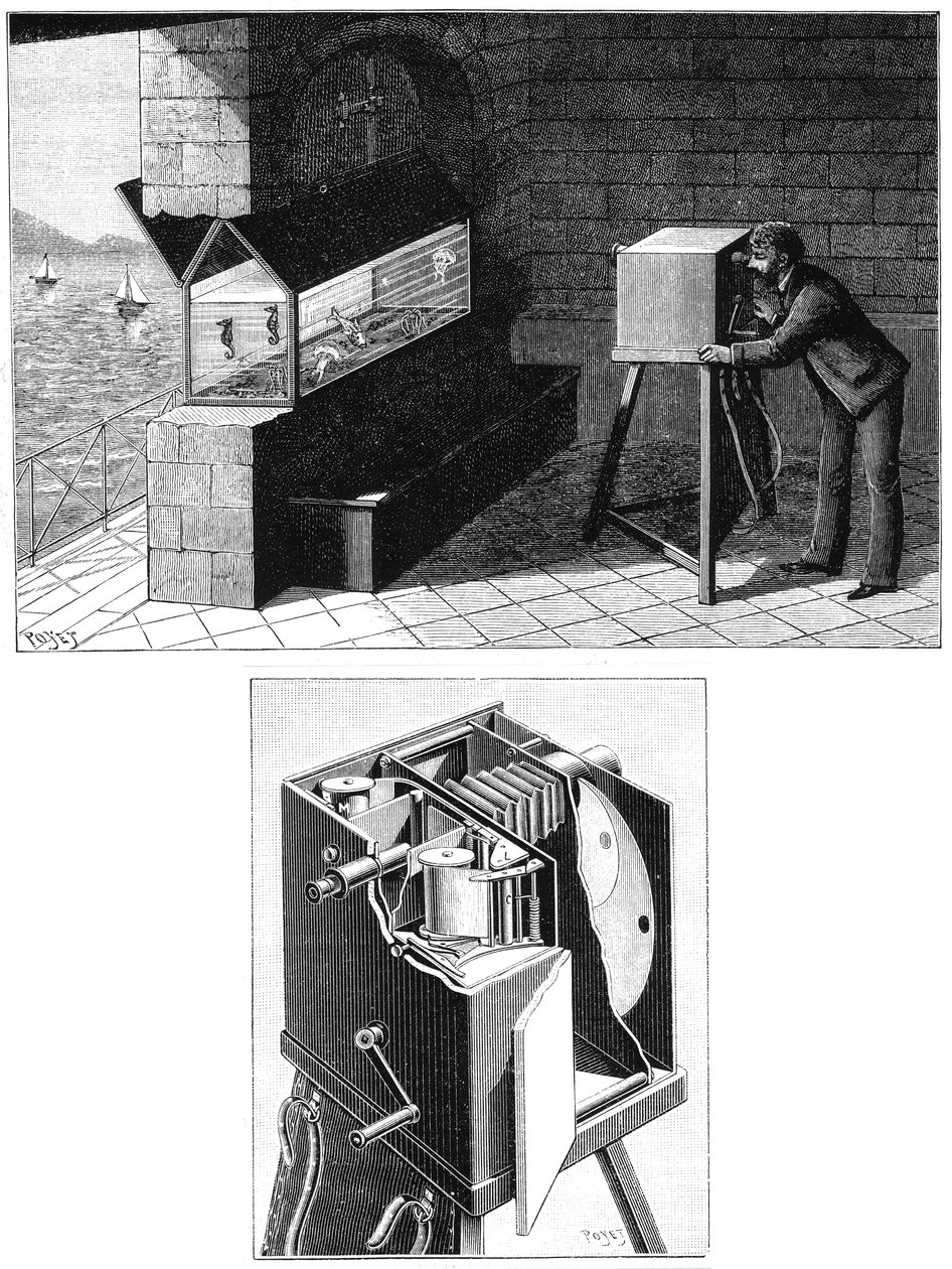 Etienne Jules Marey 1830-1903, com câmera cine, 1903 de Unbekannt
