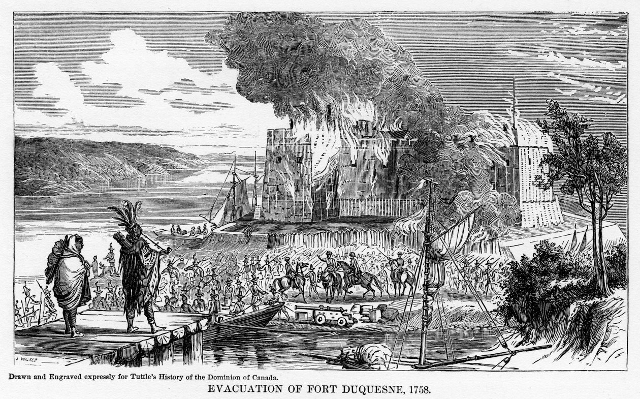 Evacuação de Fort Duquesne, 1758, 1877 de Unbekannt