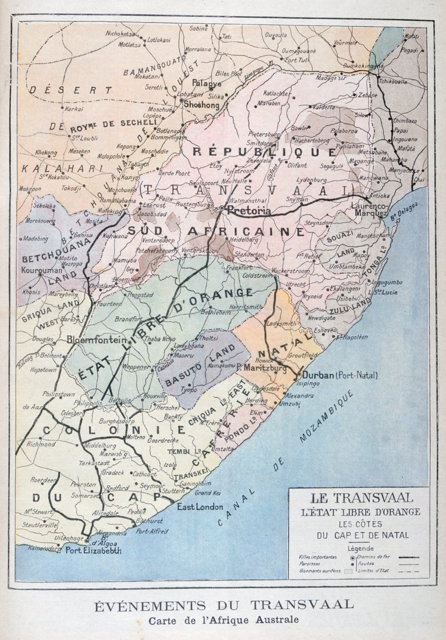 Eventos no Transvaal, África, 1899 de Unbekannt