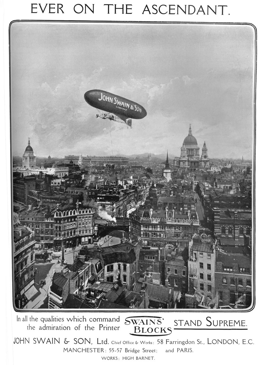 Sempre em ascensão - John Swain & Son, Ltd. publicidade, 1909. de Unbekannt