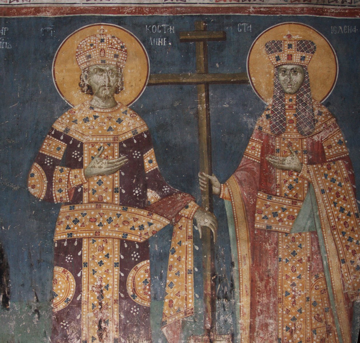 Exaltação da cruz. Santos Constantino, o Grande, e Helena, 1321-1322 de Unbekannt
