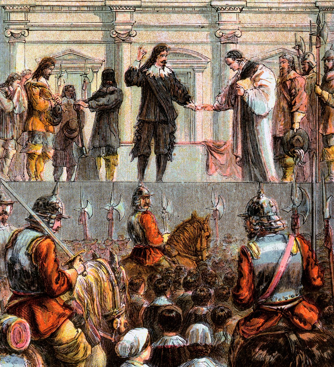 Execução de Carlos I, 1649, c1850 de Unbekannt