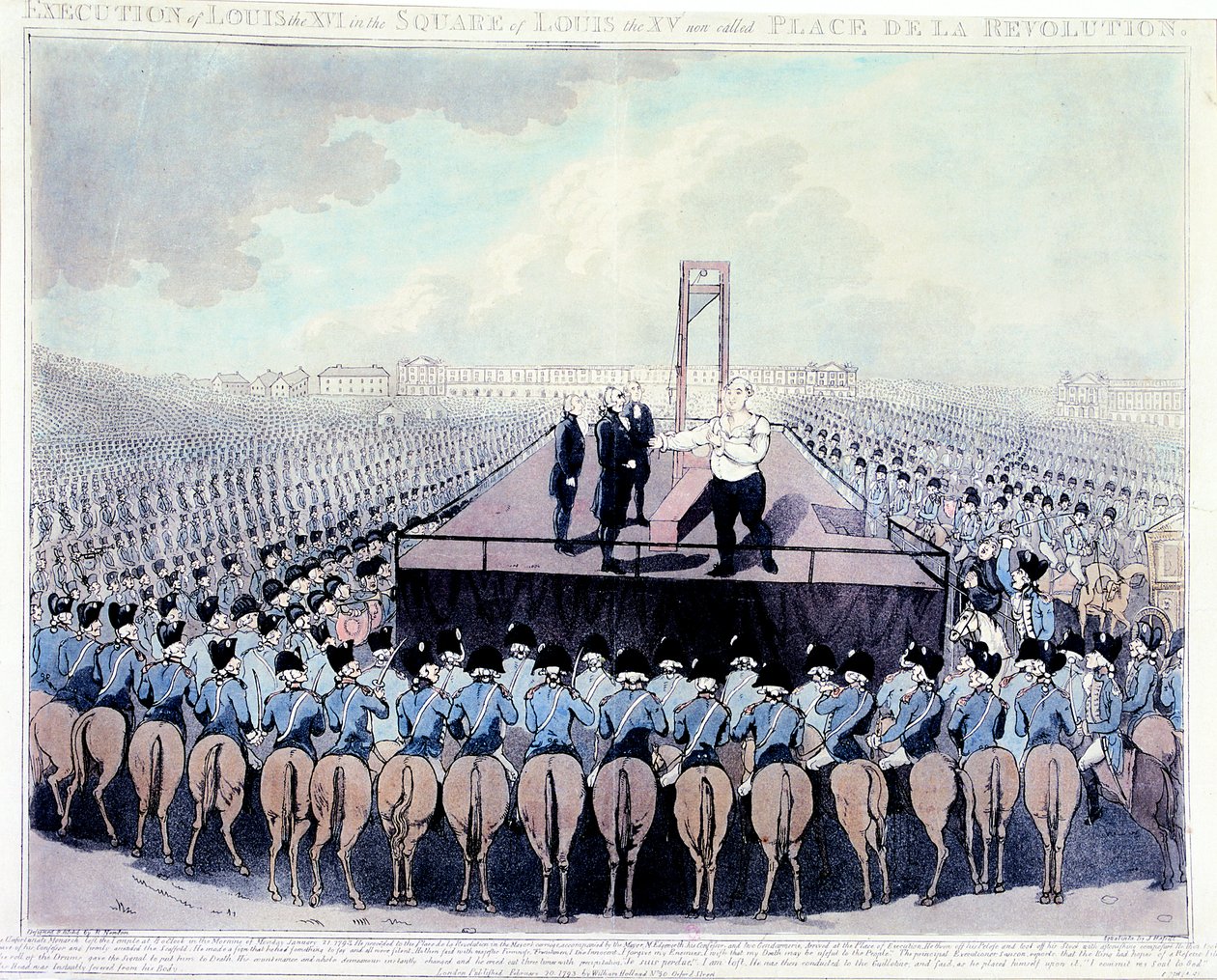 Execução de Luís XVI, 1793 de Unbekannt