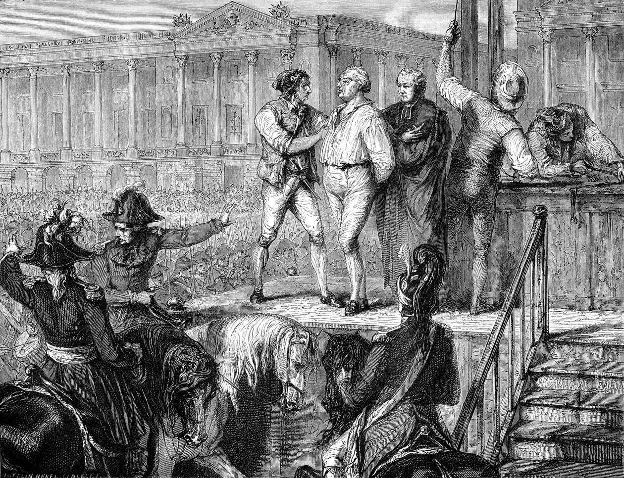 Execução de Luís XVI da França, Paris, 21 de janeiro de 1793 1882-1884 de Unbekannt