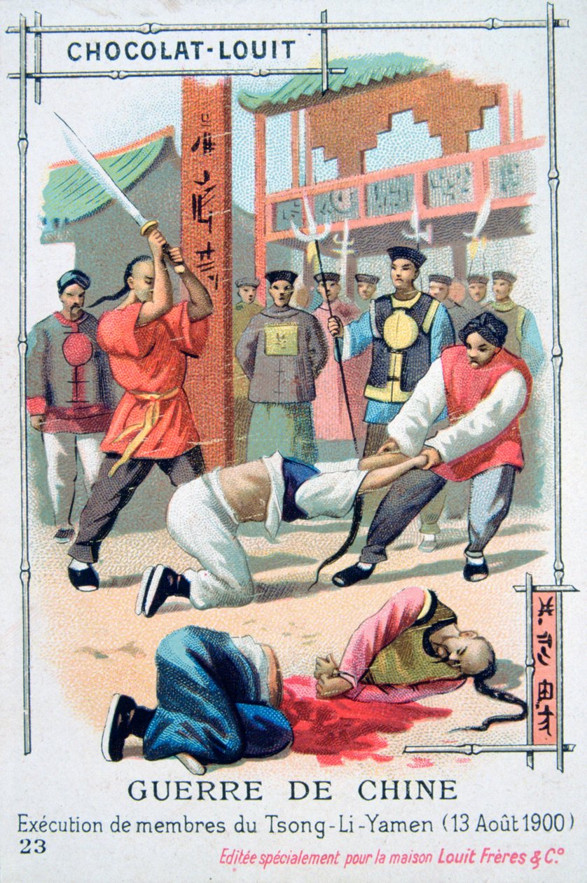 Execução de membros de Tsong-Li-Yamen, China, rebelião dos boxeadores, 13 de agosto de 1900 de Unbekannt