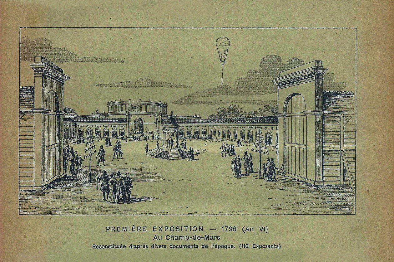 Exposição de produtos da indústria francesa, Paris, 1798 Do Bon Marché, 1900. de Unbekannt