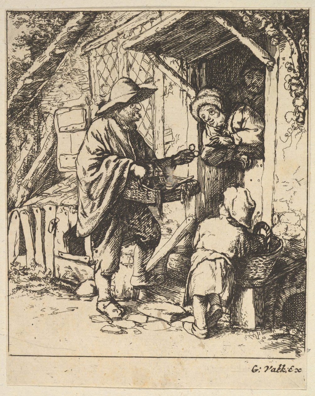 Comerciante de óculos, 1610-85. de Unbekannt