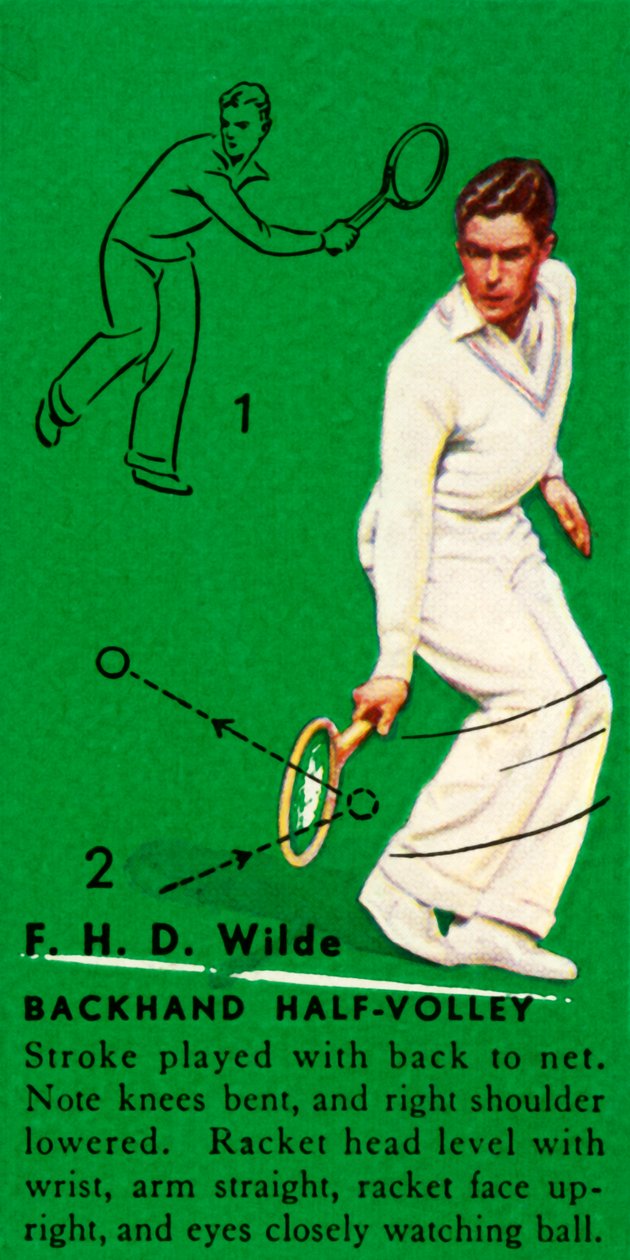 FHD Wilde - Meia Voleio de Backhand, c1935. de Unbekannt