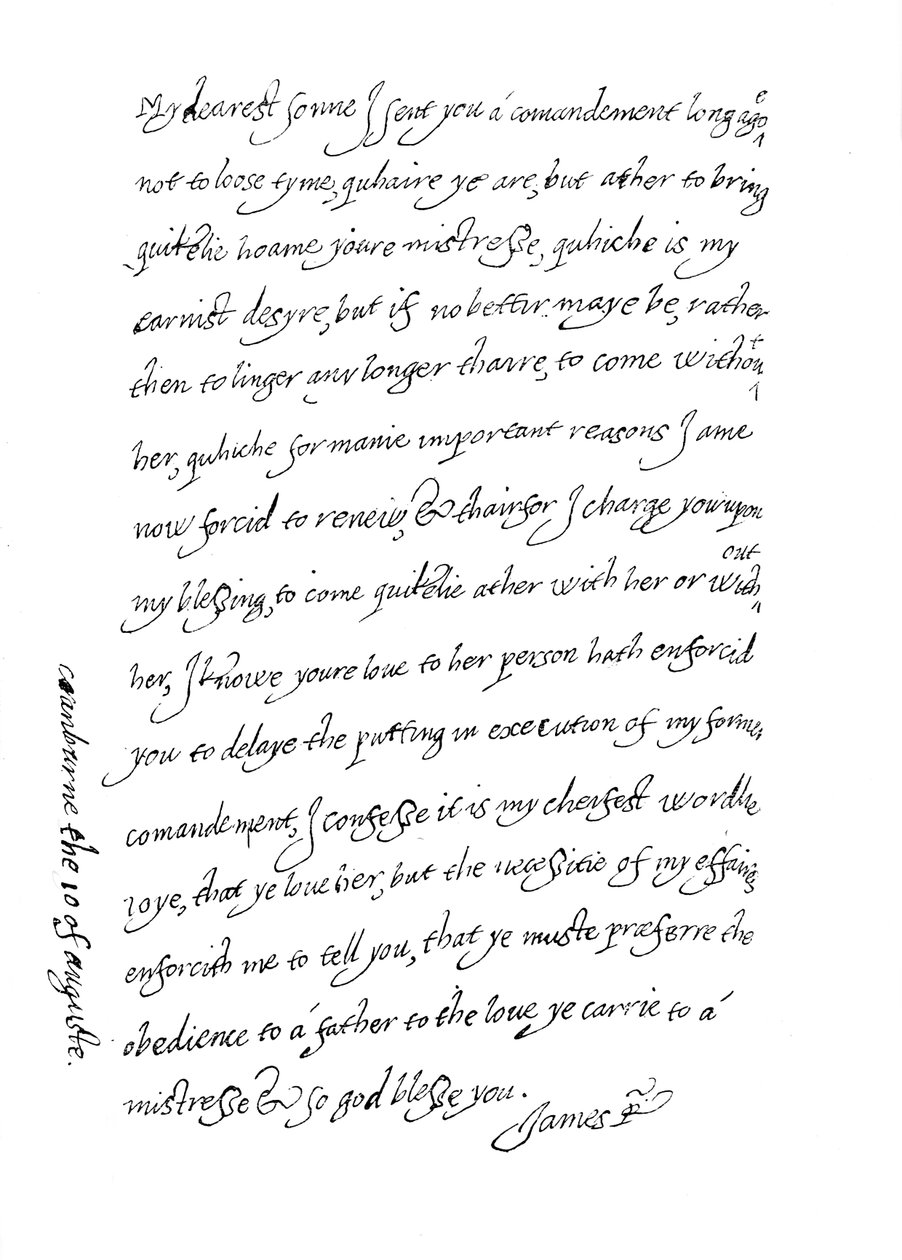 Fac-símile de uma carta, datada de 10 de agosto de 1623, 1904 de Unbekannt