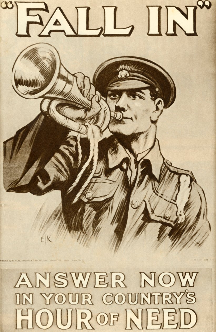 Queda: responda agora na hora da necessidade do seu país, 1915, 1935. de Unbekannt
