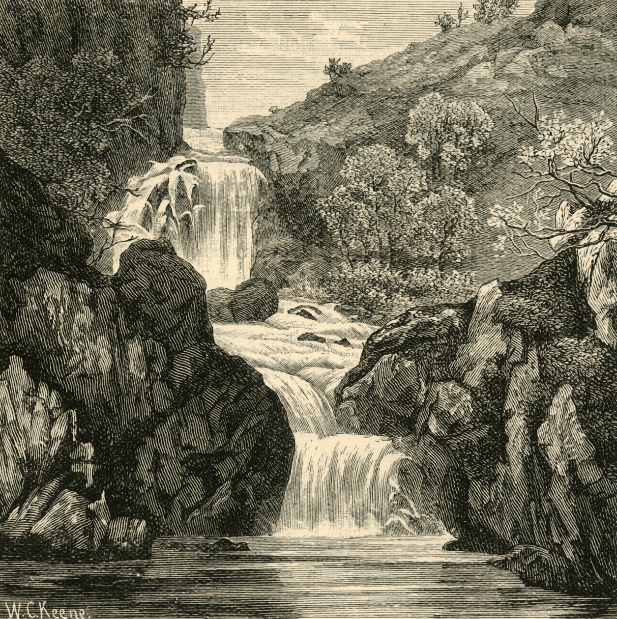 Queda no vale dos diabos, 1898. de Unbekannt