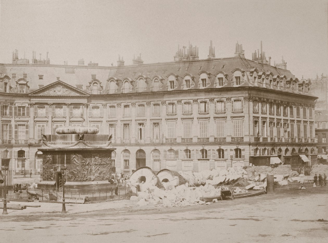 Coluna caída, Place Vendome, Paris, 1871 de Unbekannt