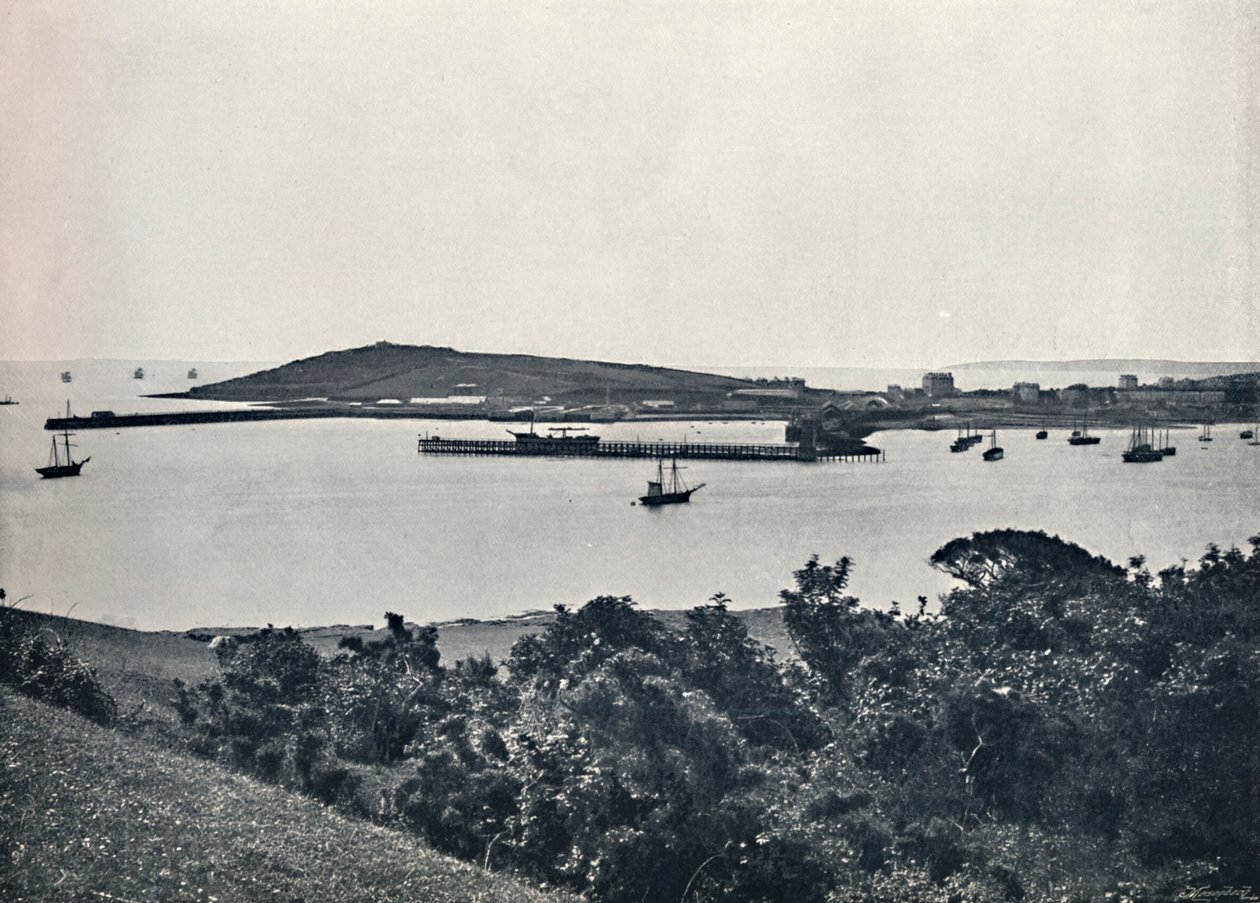 Falmouth - Vista Geral, de Pendennis, 1895 de Unbekannt