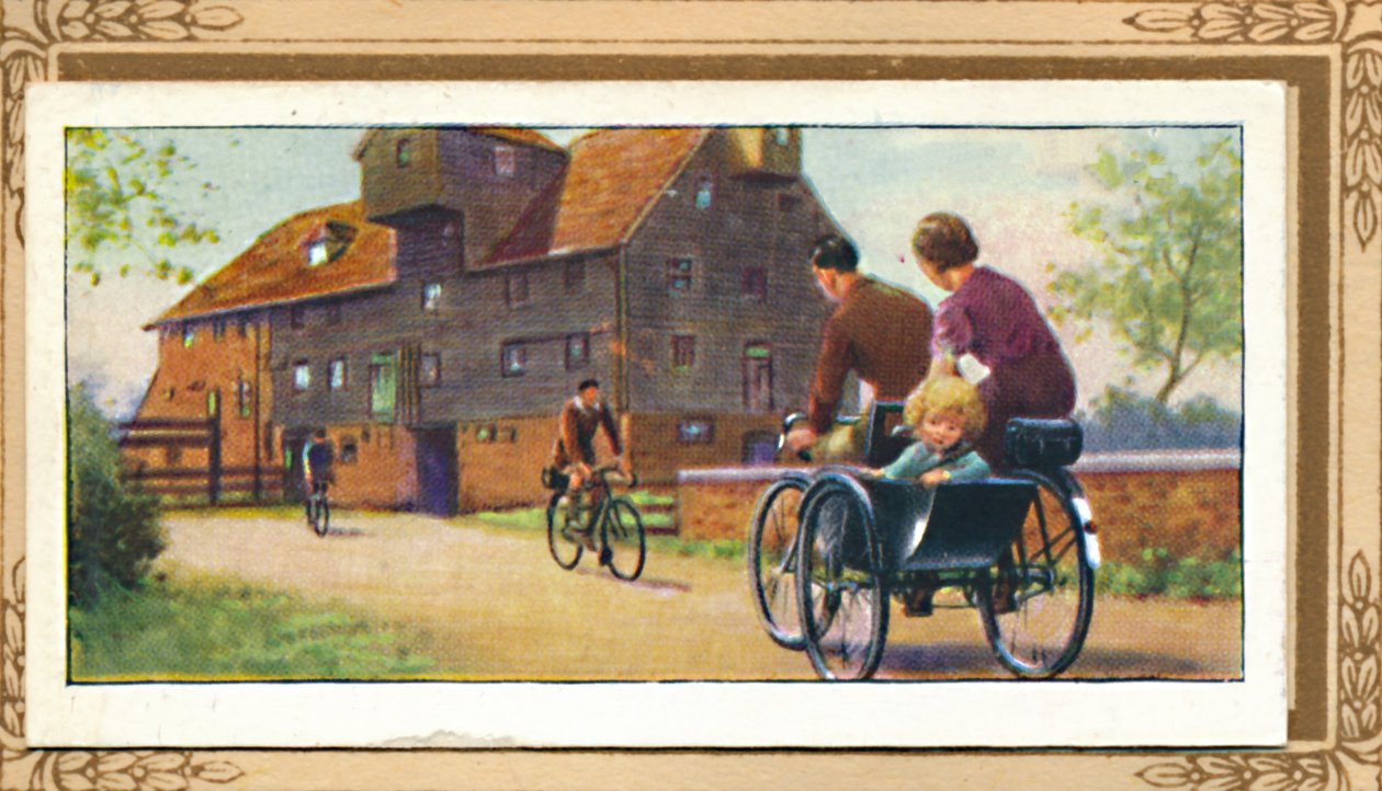 Tandem em Família com Carro Lateral, 1939 de Unbekannt