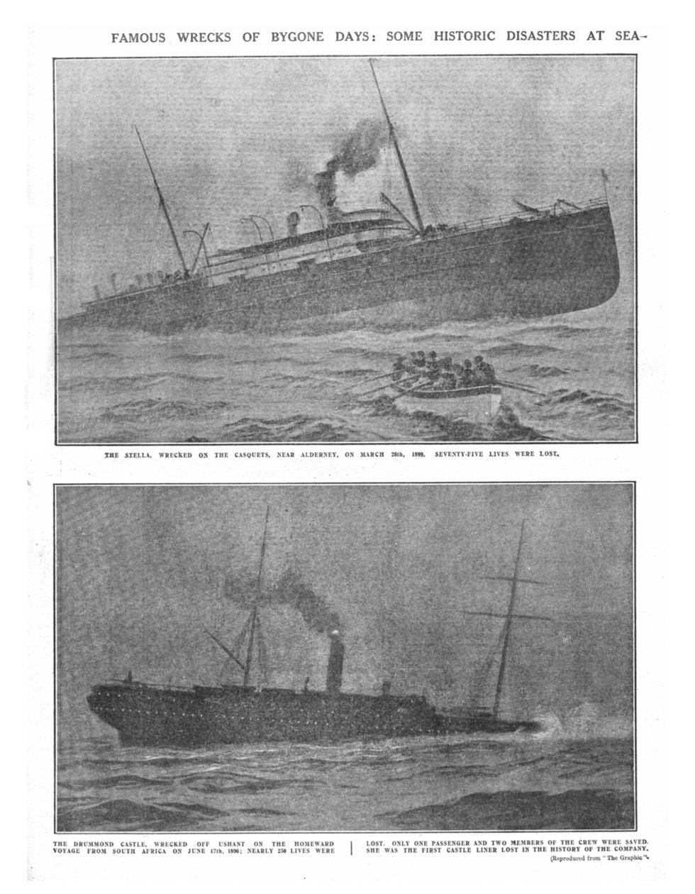 Famosos destroços de dias passados: alguns desastres históricos no mar, 20 de abril de 1912. de Unbekannt