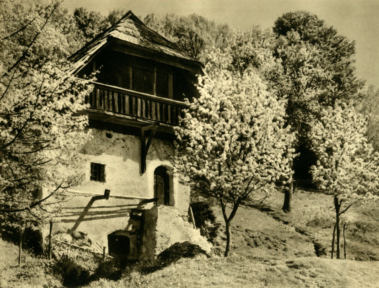 Farmhouse, Carinthia, Áustria, c1935. de Unbekannt