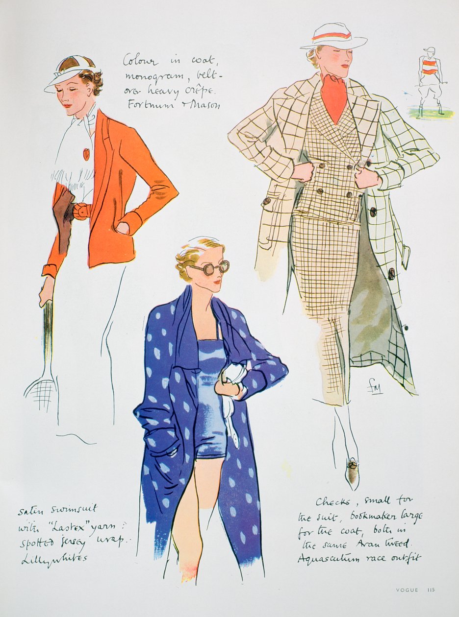 Ilustração de moda, 1935 de Unbekannt