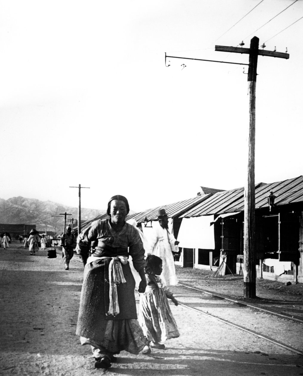 Pai e filho, Seul, Coréia, 1900 de Unbekannt