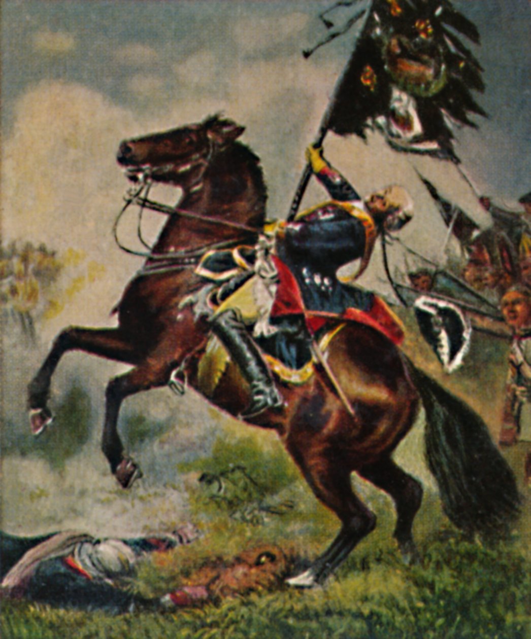 Marechal de campo Count Schwerin 1684-1757. - Pintura de Camphausen, 1934. de Unbekannt