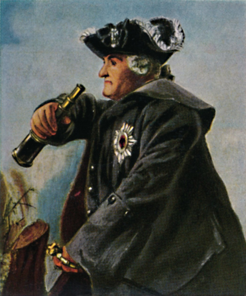 Marechal-de-campo Keith 1696-1758. - Pintura de Menzel, 1934. de Unbekannt