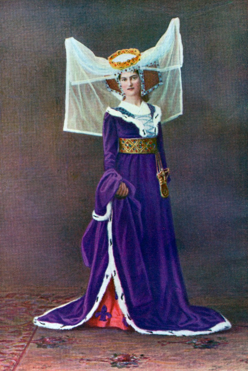 Vestido feminino da época de Henrique VI, 1910 de Unbekannt