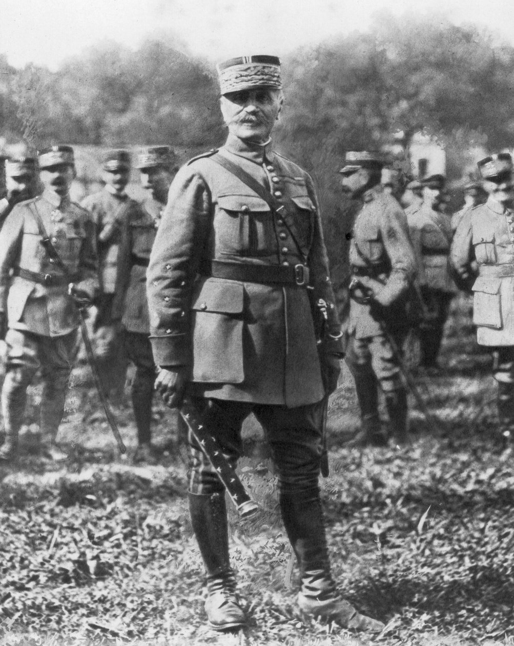 Ferdinand Foch, general francês e comandante supremo aliado na Primeira Guerra Mundial, 1918 de Unbekannt