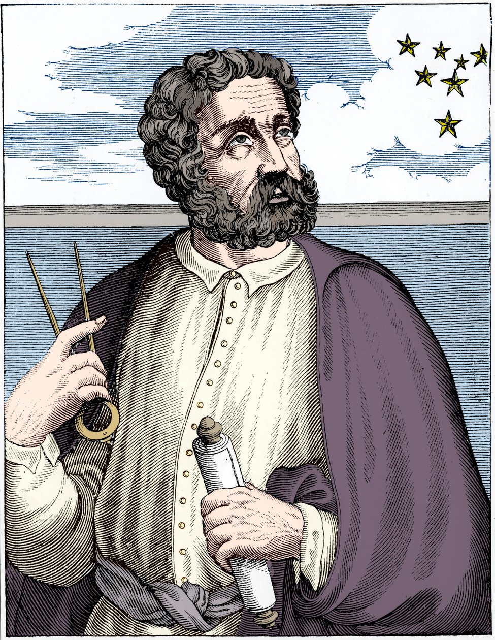 Fernando Magalhães c1480-c1521, navegador português. de Unbekannt