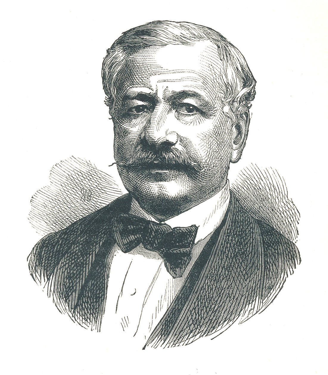 Ferdinand de Lesseps, diplomata francês e mais tarde desenvolvedor do Canal de Suez, 1893. de Unbekannt