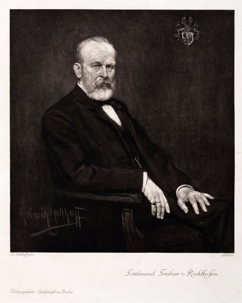 Ferdinand von Richthofen, geólogo e geólogo alemão, c 1900 de Unbekannt