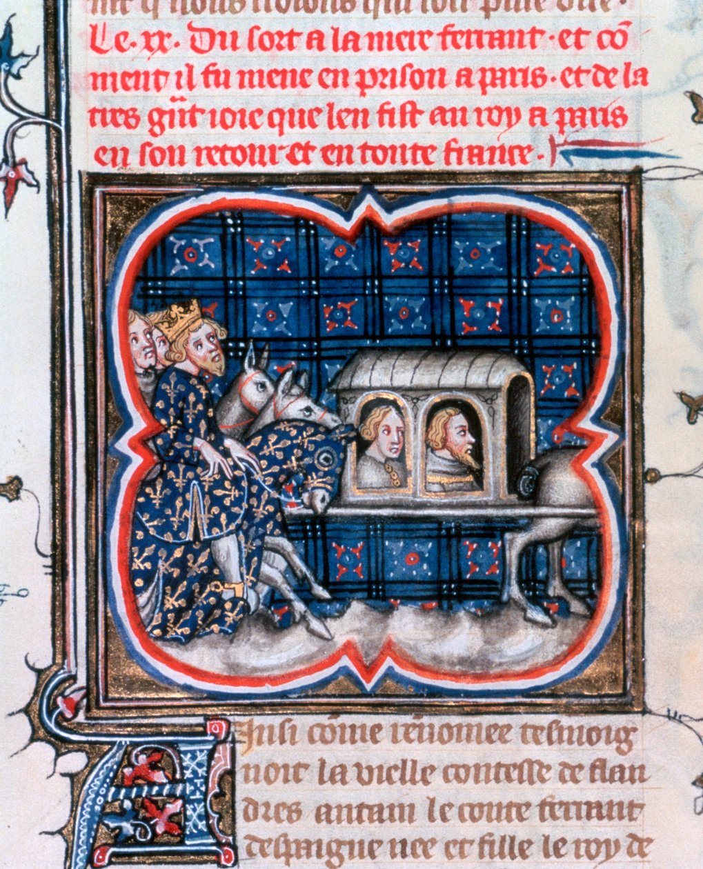 Fernando de Portugal feito prisioneiro, c1212, 1375-1379 de Unbekannt