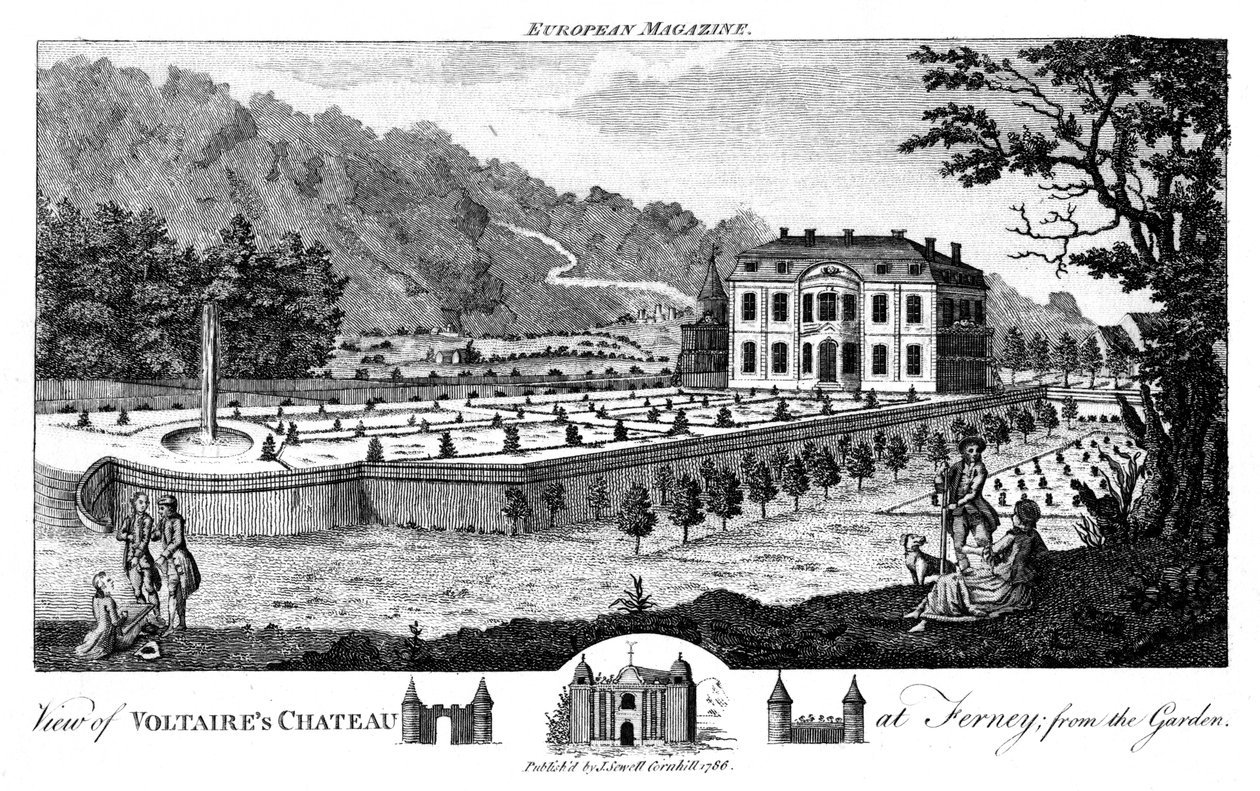 Ferney perto de Genebra, Suíça, 1786 de Unbekannt