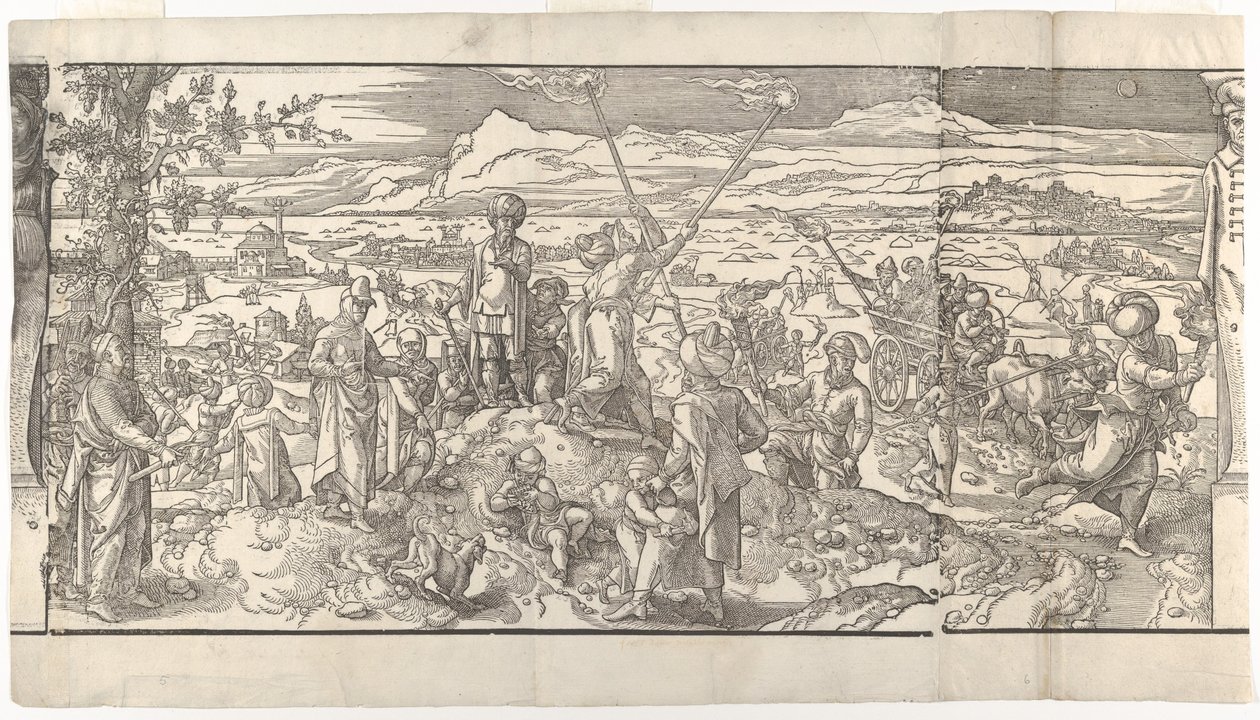 Festa da Lua Nova do friso Ces Moeurs et fachons de faire de Turcz Customs ..., 1553. de Unbekannt